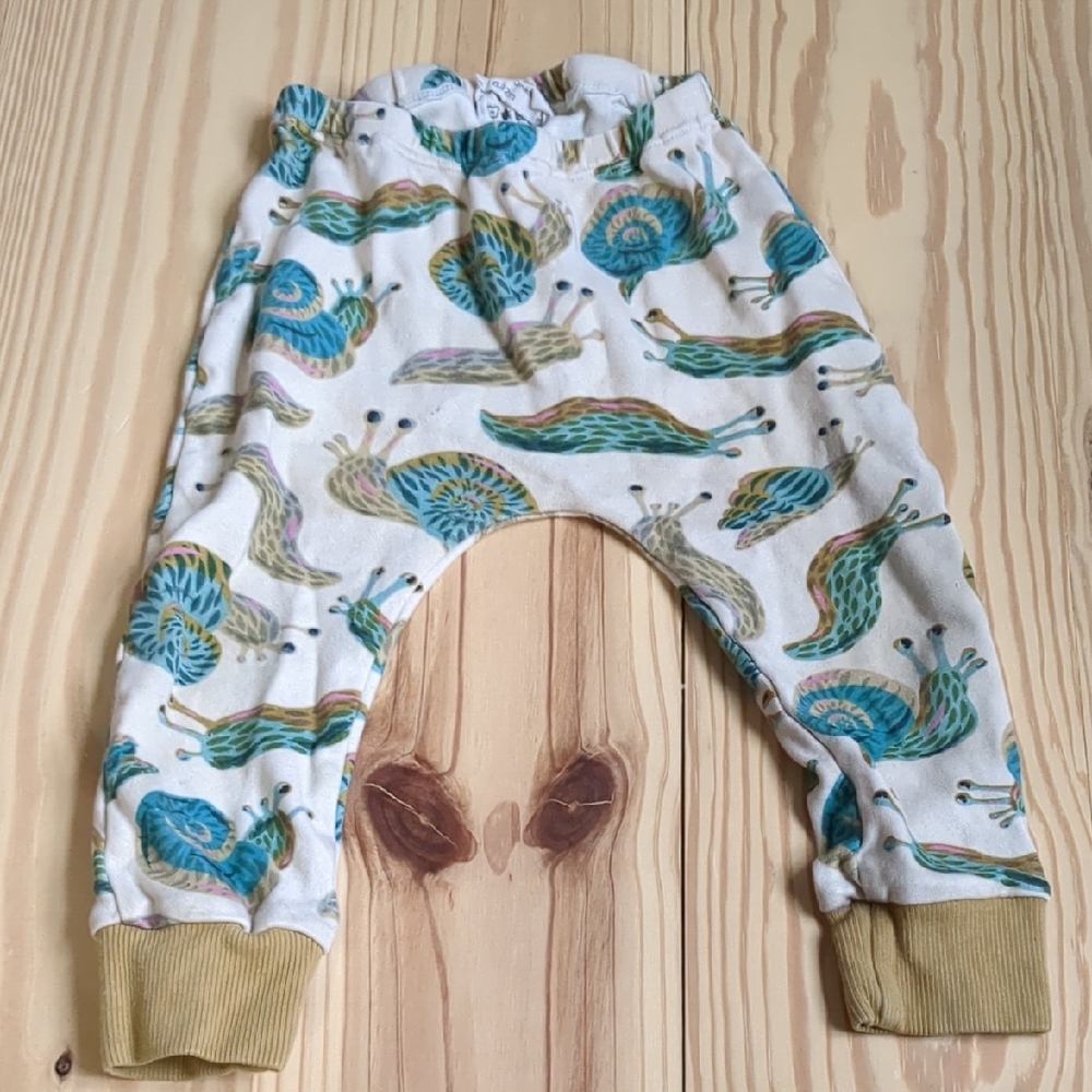 Colorful Snail Print Baby Pants